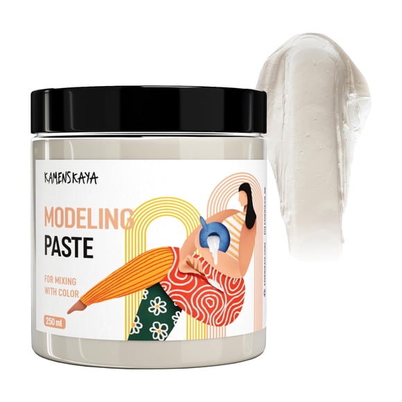 Pasta para modelar KAMENSKAYA 250 mL textura acrílica sin grietas