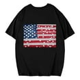 thumbnail image 5 of Cavosen 4th of July Clothes Women Petite Patriotic Short Sleeve Crewneck Tops USA Star Striped Print T Shirts Lady XL Independence Day Casual Shirts 4th of July Tunic Tees 2025 Patriotic Outfits, 5 of 5