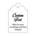 thumbnail image 1 of 100 Pcs sur Mesure Accrocher Tags Personnalisé Cadeau de Mariage Merci Tags, 1 of 1