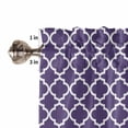 thumbnail image 4 of Purple Moroccon Valances for Windows Farmhouse Kitchen Curtains Valances Rod Pocket Valance Curtains for Kitchen Windows Country Chic Ethnic Minimalist Motifs Window Valances for Bathroom 42"x12", 4 of 6