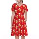 thumbnail image 1 of Balery Christmas Hat beer Vestidos sueltos de manga corta para mujer, vestidos de verano 2025, vestidos casuales de corte A con vuelo., 1 of 6