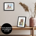 thumbnail image 4 of Americanflat 6x8 Picture Frame with Shatter-Resistant Glass with 4x6 Mat Display Photo Streamline - Black, 4 of 8