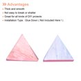 thumbnail image 4 of Uxcell 200g Stained Glass Mosaic Triangle 0.55'' Bright Pink Glass Mosaic Tiles Bulk for Craft Handmade Project, 4 of 7