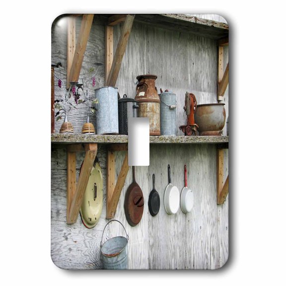3dRose, Photo Of Antique Kitchenware In A Country Barn, single toggle switch