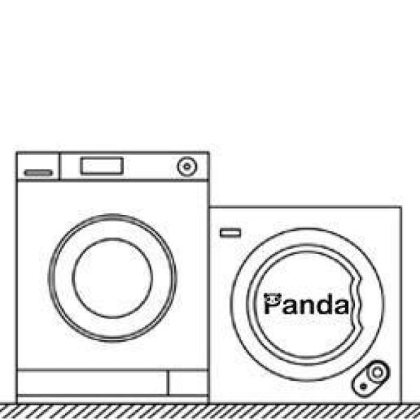 Sèche-linge compact Panda Small Mini Potable de 1,5 pi³ 