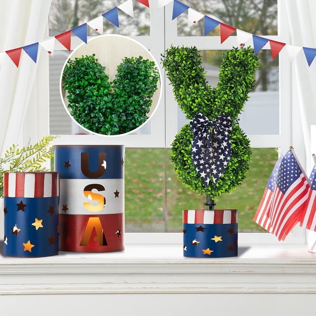Klon Funny Independence Day Rabbit Card Slot Party Centerpiece For July 4th Celebrations