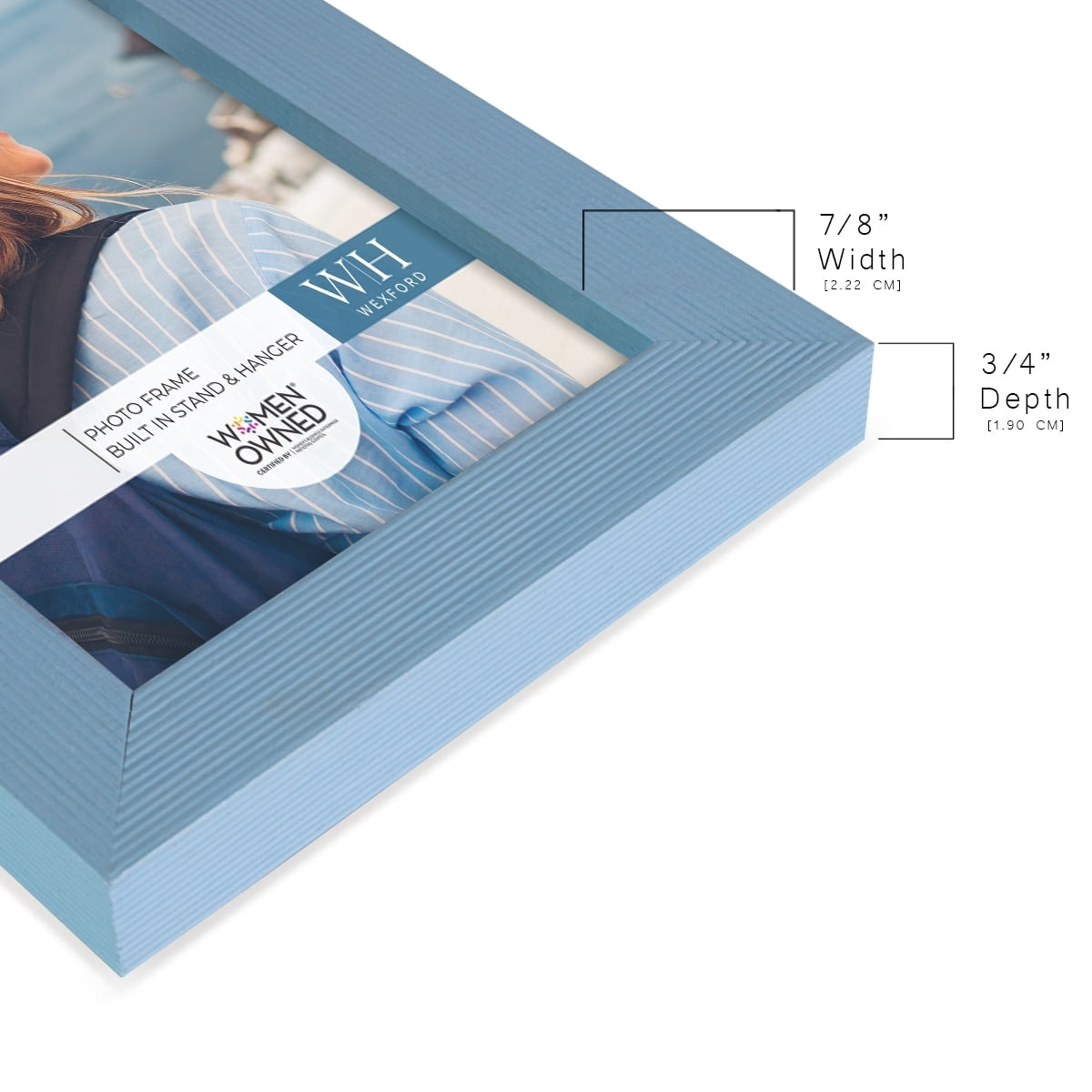 Baby Blue Barnwood Picture Frame, 3.5 x 5