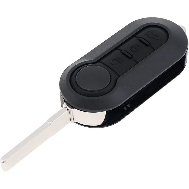 Funda de repuesto para llave de coche plegable CHAO compatible con Fiat 500 Doblo Ducato Panda Punto 3 botones