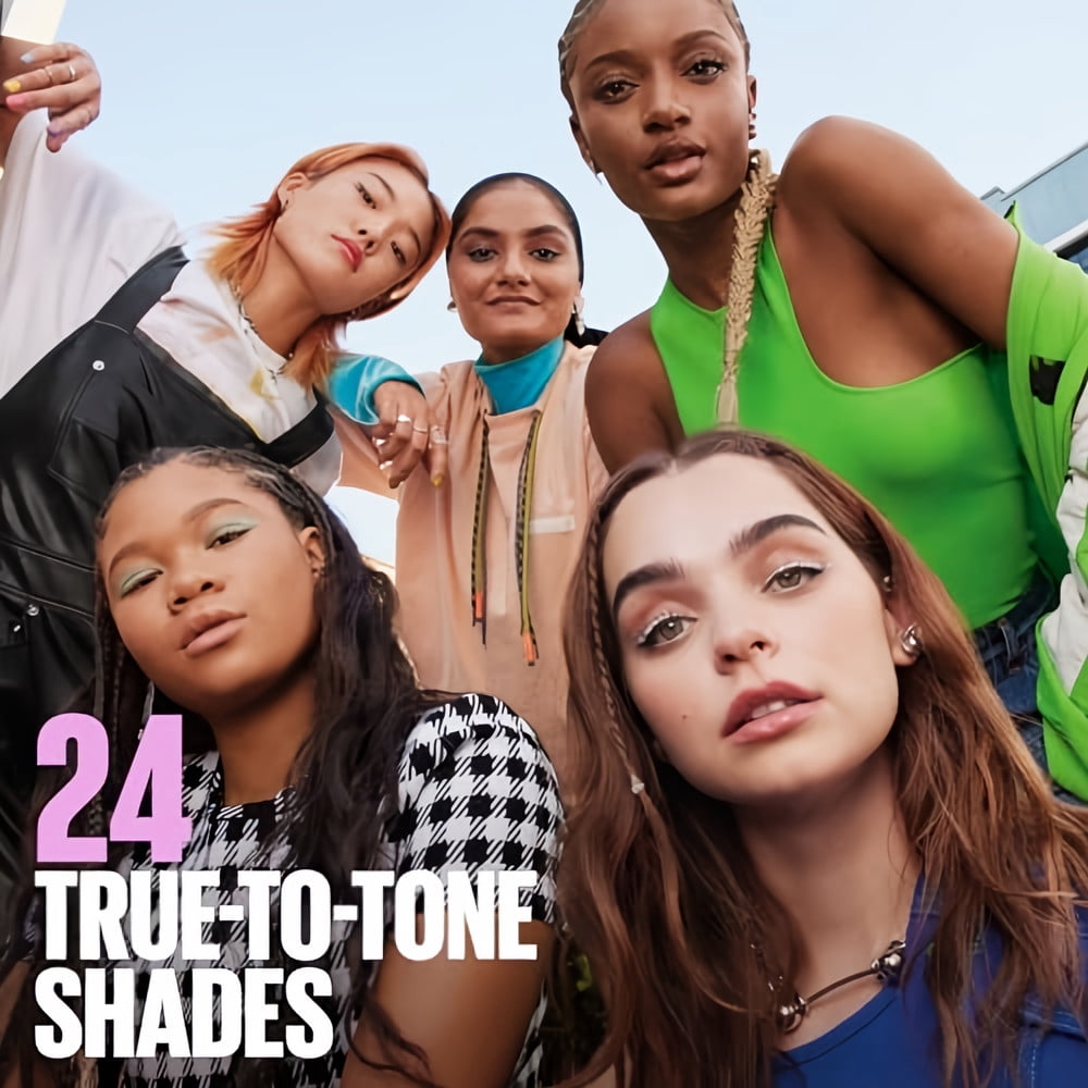 Maybelline Fit Me Dewy + Smooth Liquid Foundation Makeup with SPF 18, Buff Beige (Pack of 3)