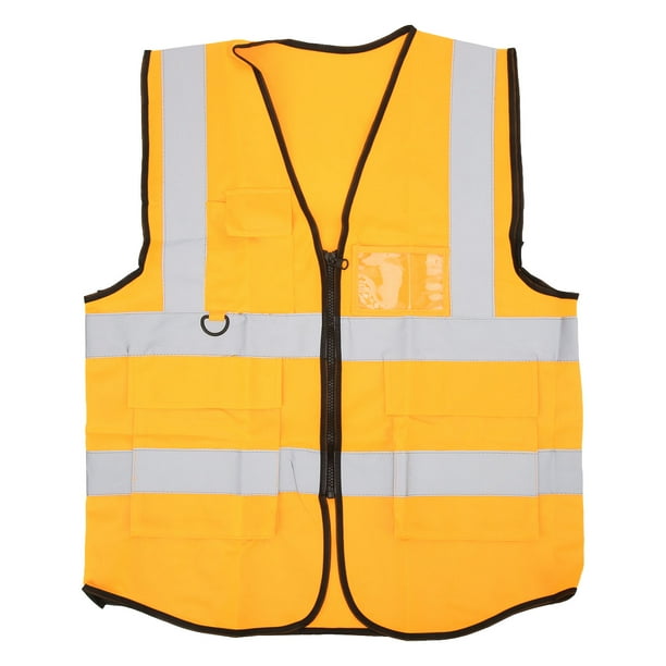 Chaleco Amarillo Reflectante de Seguridad NikouMX para Actividades al Aire Libre Deportes