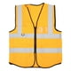 thumbnail image 2 of Chaleco reflectante de seguridad con múltiples bolsillos, impermeable, de alta visibilidad, con cremallera frontal, para Guardian, color amarillo, 2 of 15