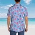 thumbnail image 6 of Haiem Strawberry And Flowers Printed Hawaiian Shirt for Men - Men’s Casual Beach Summer Shirts - Stretch Fabric with Modern Fit-XX-Large, 6 of 9