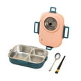 Yogurt Containers with Lids 1100ml Stainless Steel Bento Lunch Box For