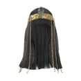 thumbnail image 2 of Peluca negra de con diadema para eventos de Halloween, accesorios fotográficos temáticos diarios, 2 of 9