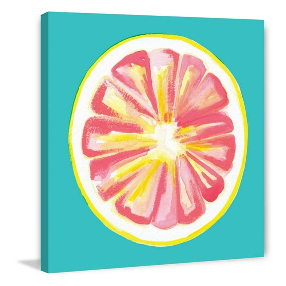 Marmont Hill "Grapefruit" by Molly Rosner Painting Print on Wrapped Canvas