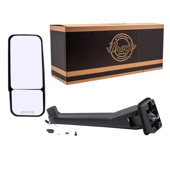 Brock Power Mirror for 2003-2009 C6500 Kodiak Heated Manual Fold Left 25826345