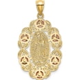 thumbnail image 4 of 14K Two-Tone With White Rhodium Lady Of Guadalupe Pendant (35.5 X 19.4) Made In United States k6351, 4 of 6