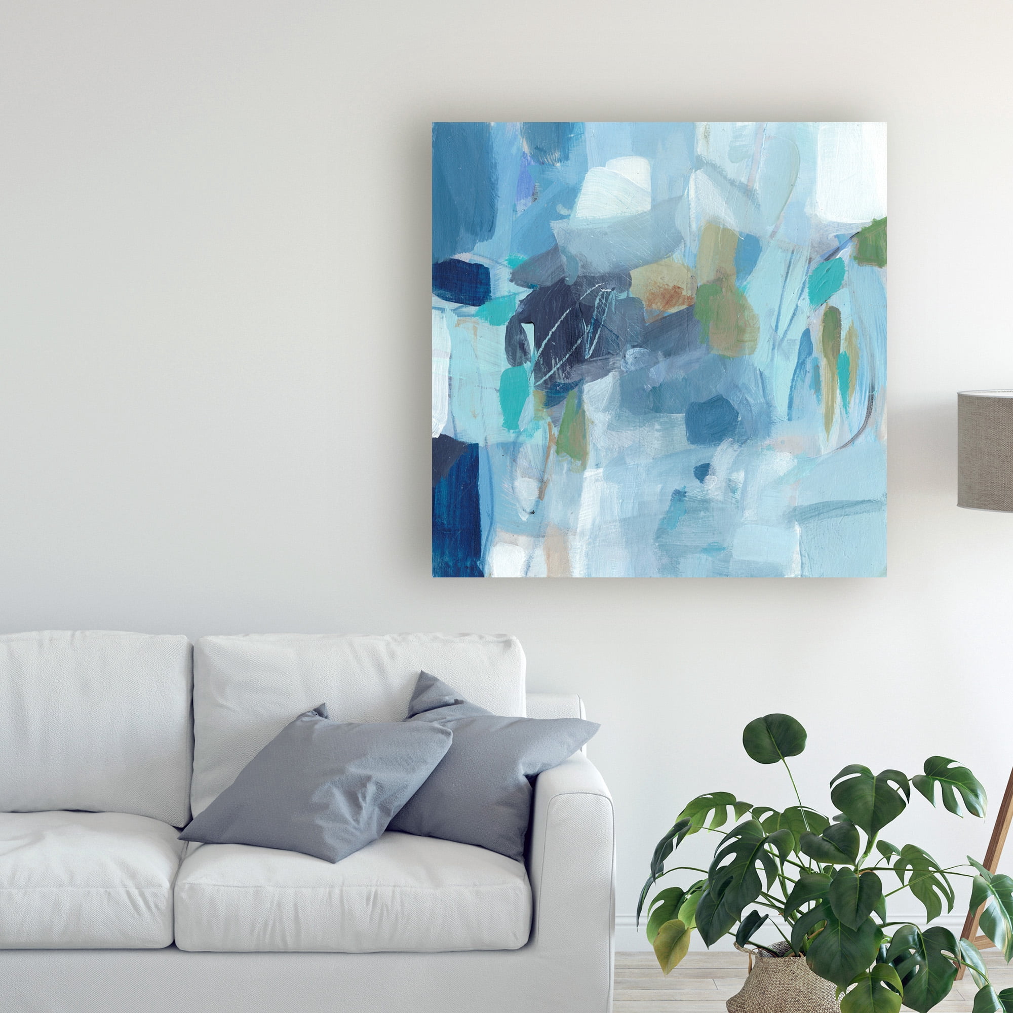 Trademark Fine Art 'Waiting in Line Brush' Canvas Art by Christina Long