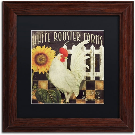 Trademark Fine Art "Vermont Farms I" Canvas Art by Color Bakery Black Matte, Wood Frame
