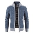 thumbnail image 2 of Sarkoyar Zipper Closure Men Cardigan with Pocket Polyester Precisely Detail Men Sweater for Dating Wear, 2 of 7