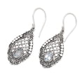 thumbnail image 2 of NOVICA Blue topaz dangle earrings, 'Lattice to Heaven', 2 of 5