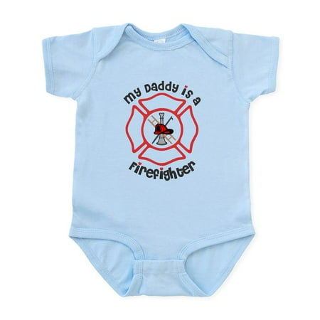 

CafePress - My Daddy Is A Firefighter Body Suit - Baby Light Bodysuit Size Newborn - 24 Months