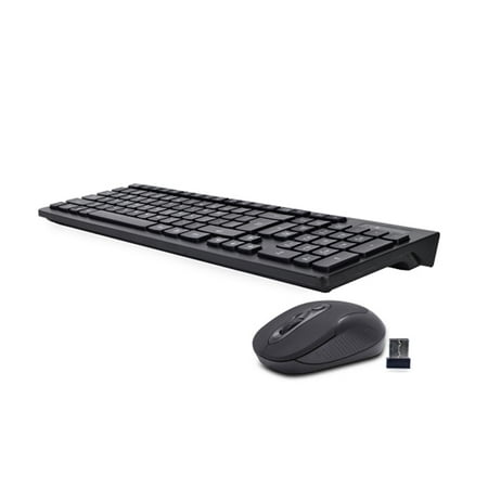 iMicro 104-Key 32 Ft Range Wireless Multimedia Keyboard and Optical Mouse