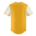 thumbnail image 4 of Yellow Baseball Shirts Sports Uniform for Men Hip Hop Softball Sports Active Tee, 4 of 5