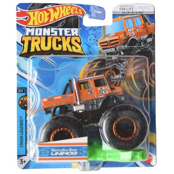Hot Wheels Monster Trucks Mercedes Benz Unimog, 2023 Connect