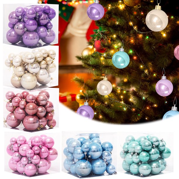 Ofertas Únicas, Adornos navideños de bolas perladas para fiestas Decoración para árbol de Navidad Bolas navideñas perladas de color caramelo Akmoler