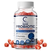 100 Billion CFU Probiotics , with Digestive Enzymes; Probiotics for Women & Men; Shelf Stable Acidophilus Probiotic Supplement,120 Capsules