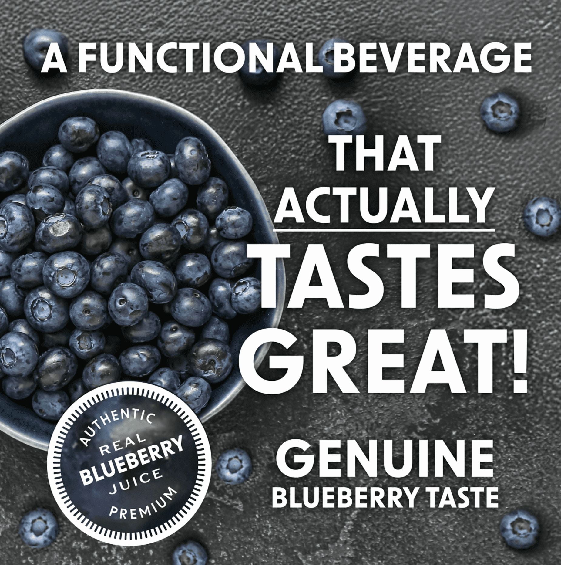 Bing Beverage Healthy Energy Drinks, Bing Blu, 12 oz (24 Pack)