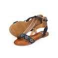 thumbnail image 4 of New Women DbDk India-7 Leatherette Open Toe Tribal Boho Studded Gladiator Sandal, 4 of 5