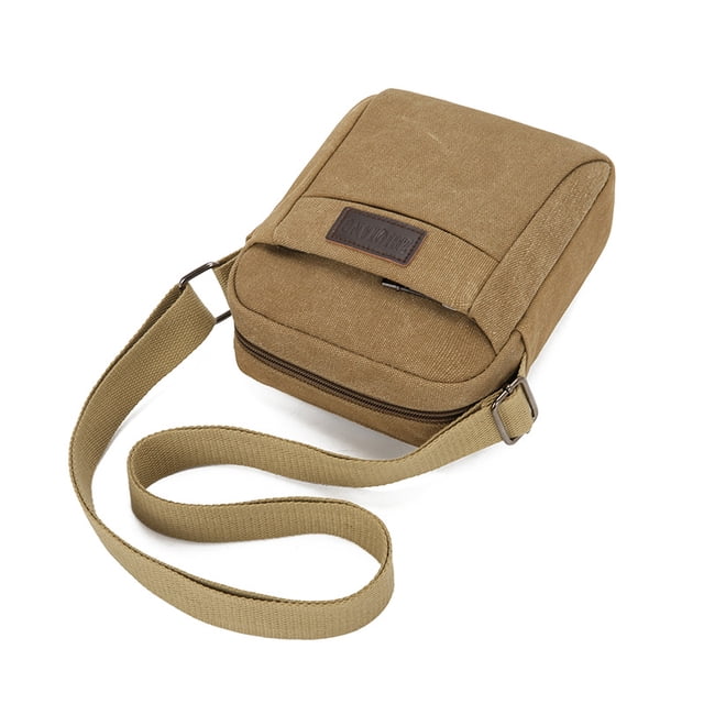 Bolso bandolera de lona con bandolera para hombre