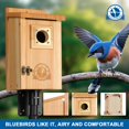 thumbnail image 2 of Casitas para pájaros SISTERBIRD de cedro para azulejos, paquete de 2 con cobre, 2 of 9