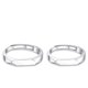 thumbnail image 3 of Anillo de pareja de plata esterlina S925, moda simple, creativo, diamante liso, anillo para hombres y mujeres, 3 of 5