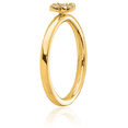 thumbnail image 5 of 14K Solid Yellow Gold Stacking Diamond Dainty Letter S Initial Name Monogram Ring, 5 of 10