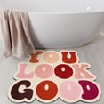 thumbnail image 3 of You Look Good Bath Mat Funny Cute Bathroom Rug Slip Prep Absorbent Bathroom Washable Shower Rug for Bedroom Family Room, 3 of 6