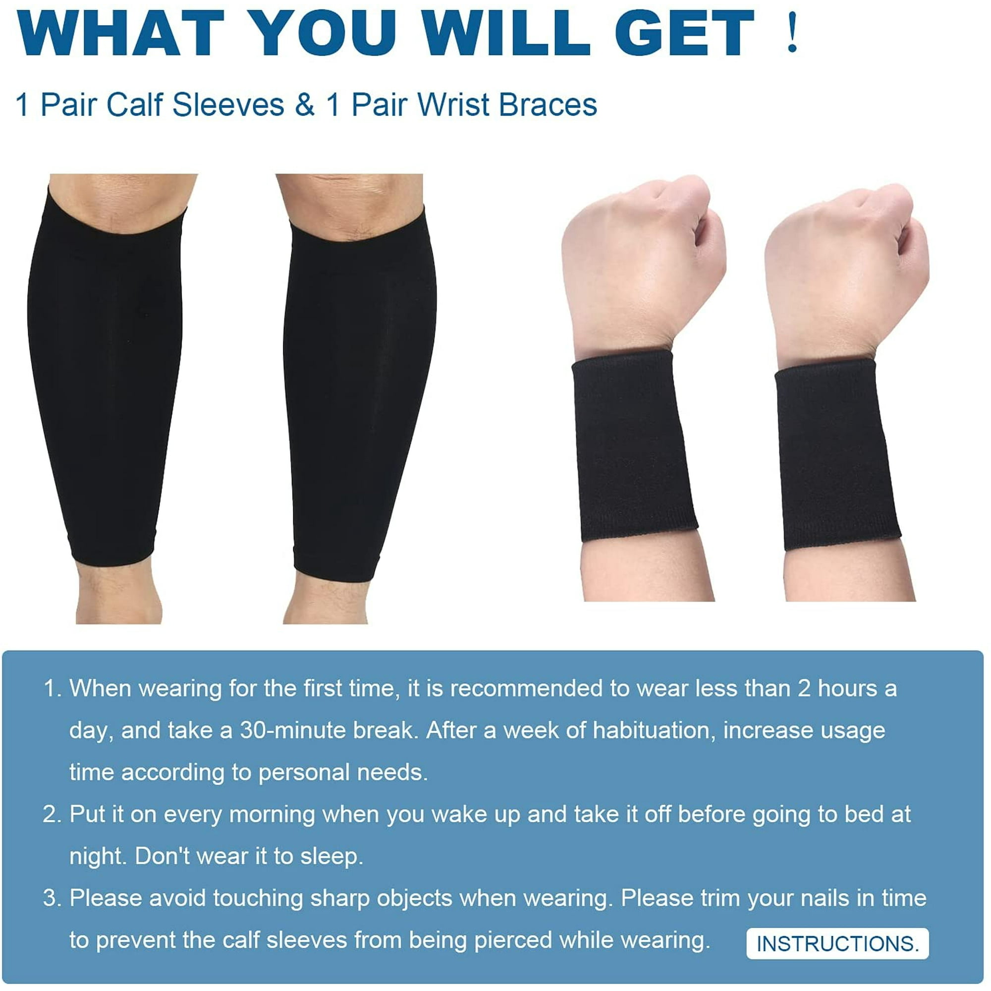 Calf Compression Sleeves, Relief Calf Pain, Calf Support Leg for