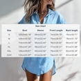 thumbnail image 3 of Qzwdhjm Womens Linen Button Down Shirts Collared Long Sleeve Oversized Tops Solid Lightweight Casual Tees Summer Beach and Resort Cover Up for Women, 3 of 6