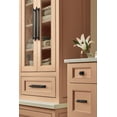 thumbnail image 3 of Amerock Maymont 6-5/16 inch (160mm) Center-to-Center Rectangle Matte Black Cabinet Pull Backplate, 3 of 7