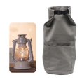 thumbnail image 1 of Camping Lantern Storage Bag Protective Cover with Pockets Durable Canvas Drawstring Tent Light Storage Pouch Handbag for Outdoor Backpacking Gray, 1 of 10