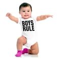 thumbnail image 4 of Boys Rule Boymom Humor Cute New Son Bodysuit Jumper Boys Infant Baby Brisco Brands 12M, 4 of 7