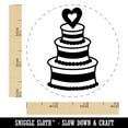 thumbnail image 2 of Wedding Cake with Heart Rubber Stamp for Scrapbooking Crafting Stamping - Small 3/4 Inch, 2 of 7
