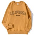 thumbnail image 1 of Sudadera con capucha con estampado de la costa occidental de California para mujer, jersey de manga larga con cuello redondo, ropa deportiva de tendencia coreana, 1 of 4