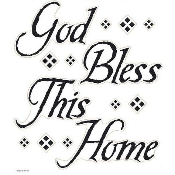 Wallhogs God Bless This Home Quote Wall Decal