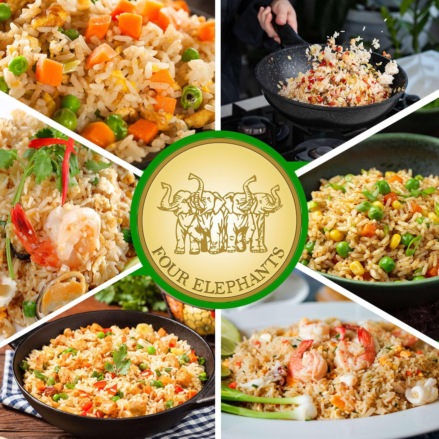 Four Elephants Premium Thai Hom Mali Jasmine Rice, 1 pcs