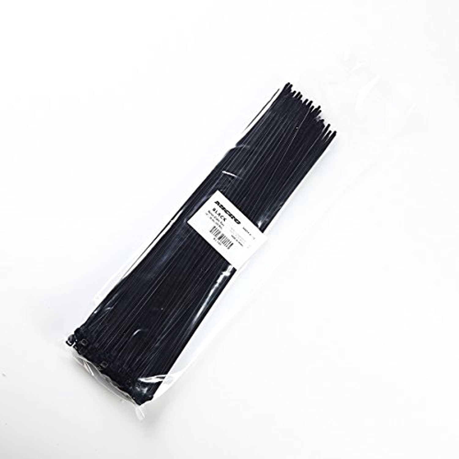 Pro Tie 15-Inch Button Head Cable Ties - Black Nylon, 10-Pack, Parallel Entry, 0.22" Wide - View #5