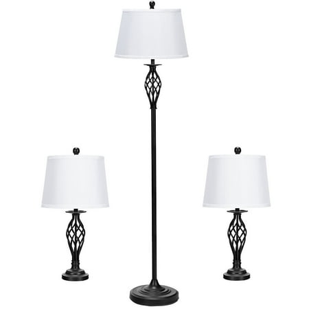 Table Lamps 1 Floor Lamp Fabric Shades, Floor And Table Lamp Sets Canada