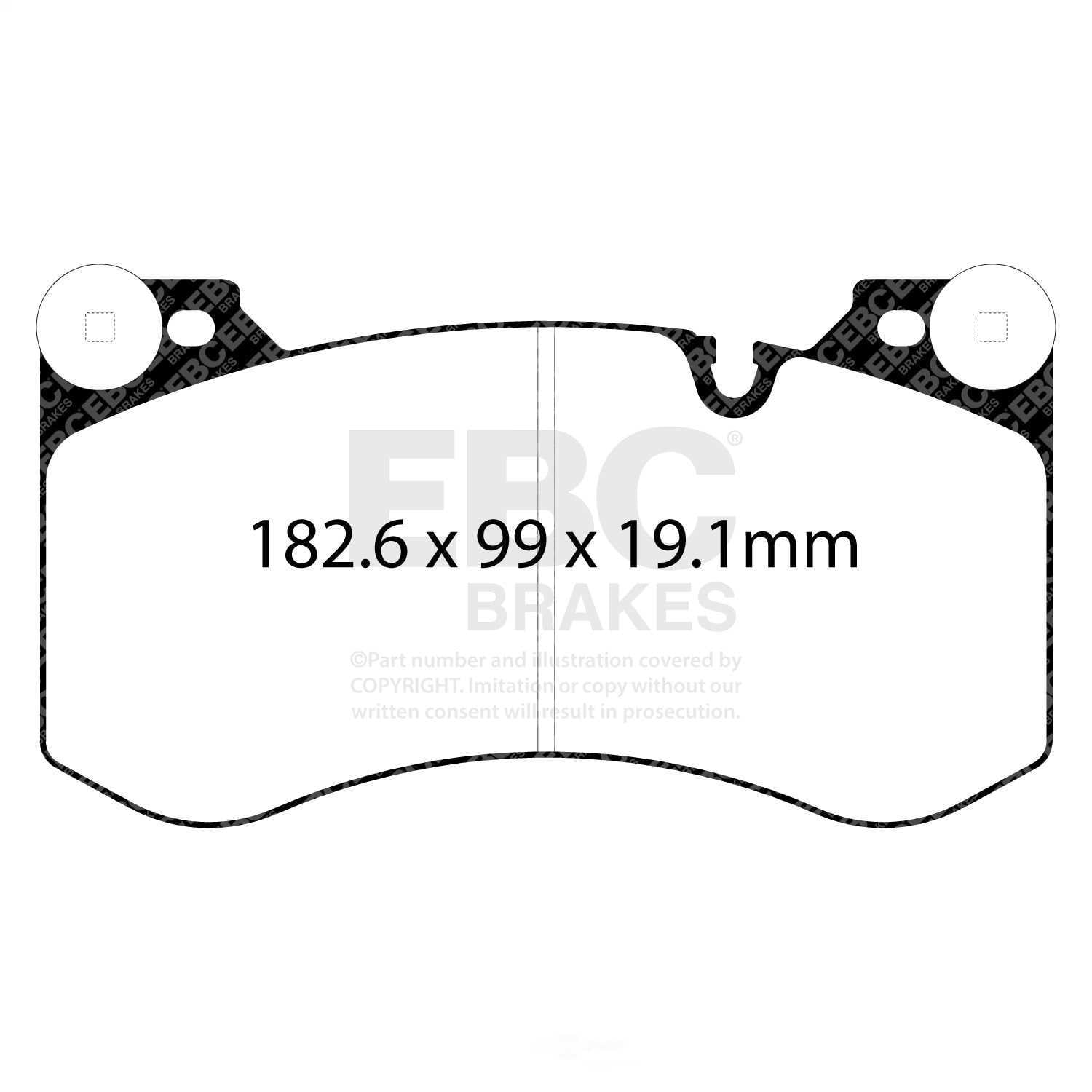 EBC Brakes DP32454C Redstuff Ceramic Low Dust Brake Pads
